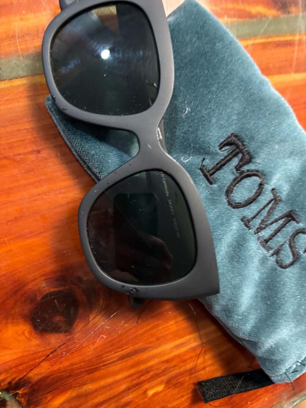 TOMS Traveler Collection Sydney Matte Black Sunglasses
